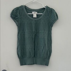 LOFT Teal Textured Blouse